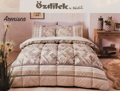 Set de pat Ozdilek - ARENISCA - Bej - 2 Persoane