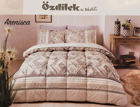 Set de pat Ozdilek - ARENISCA - Bej - 2 Persoane