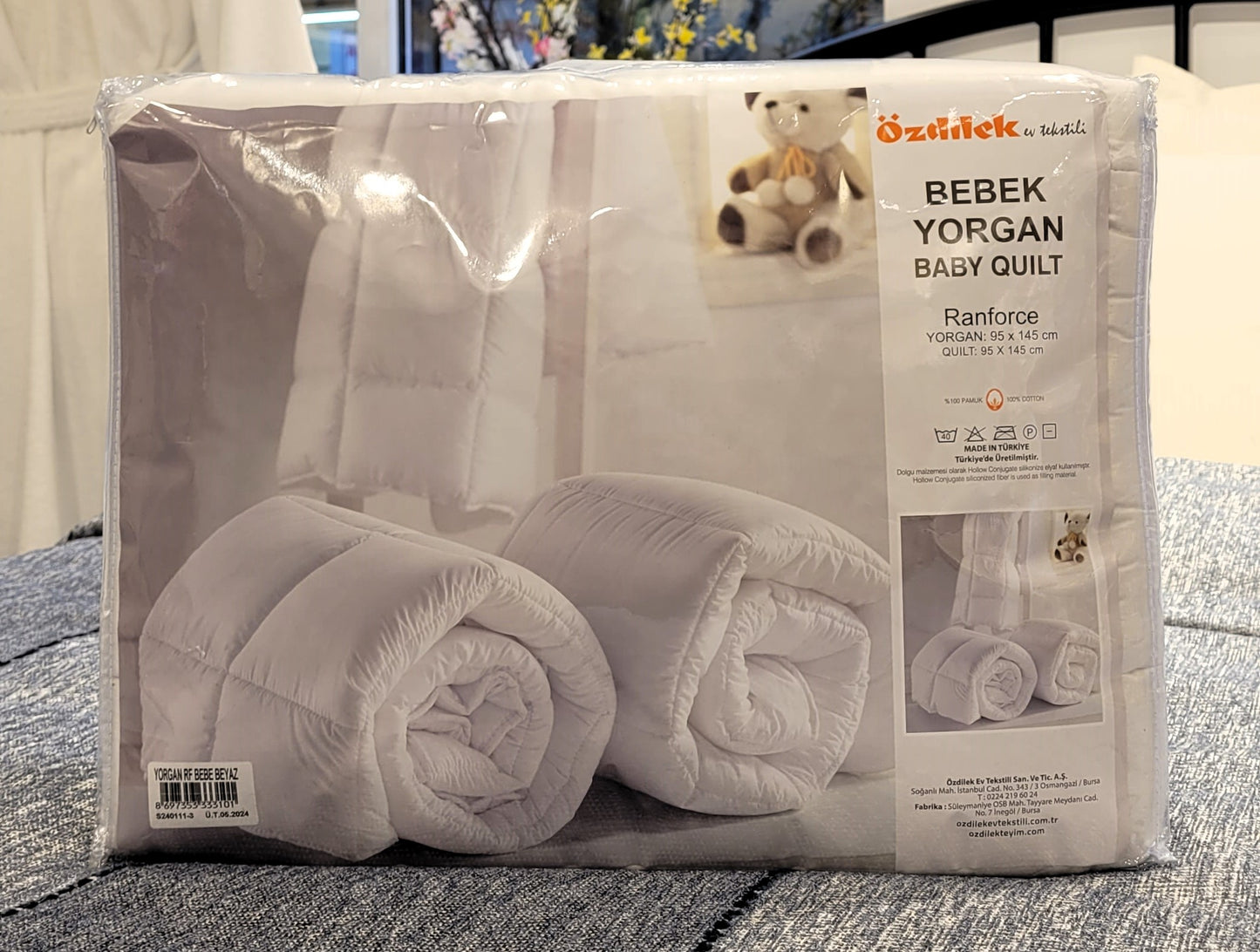 Pilota OZDILEK - RANFORCE BABY - Alb - 95 cm x 145 cm