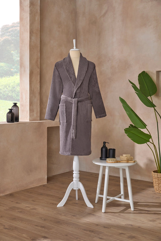 Halat de baie OZDILEK - COLOURIST - Gri Antracit - L