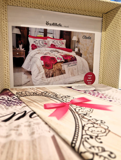 Set Lenjerie de pat Ozdilek - CLADIA - Floral - 2 Persoane