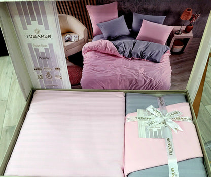 Lenjerie de Pat TUBANUR STRIPE SATEN