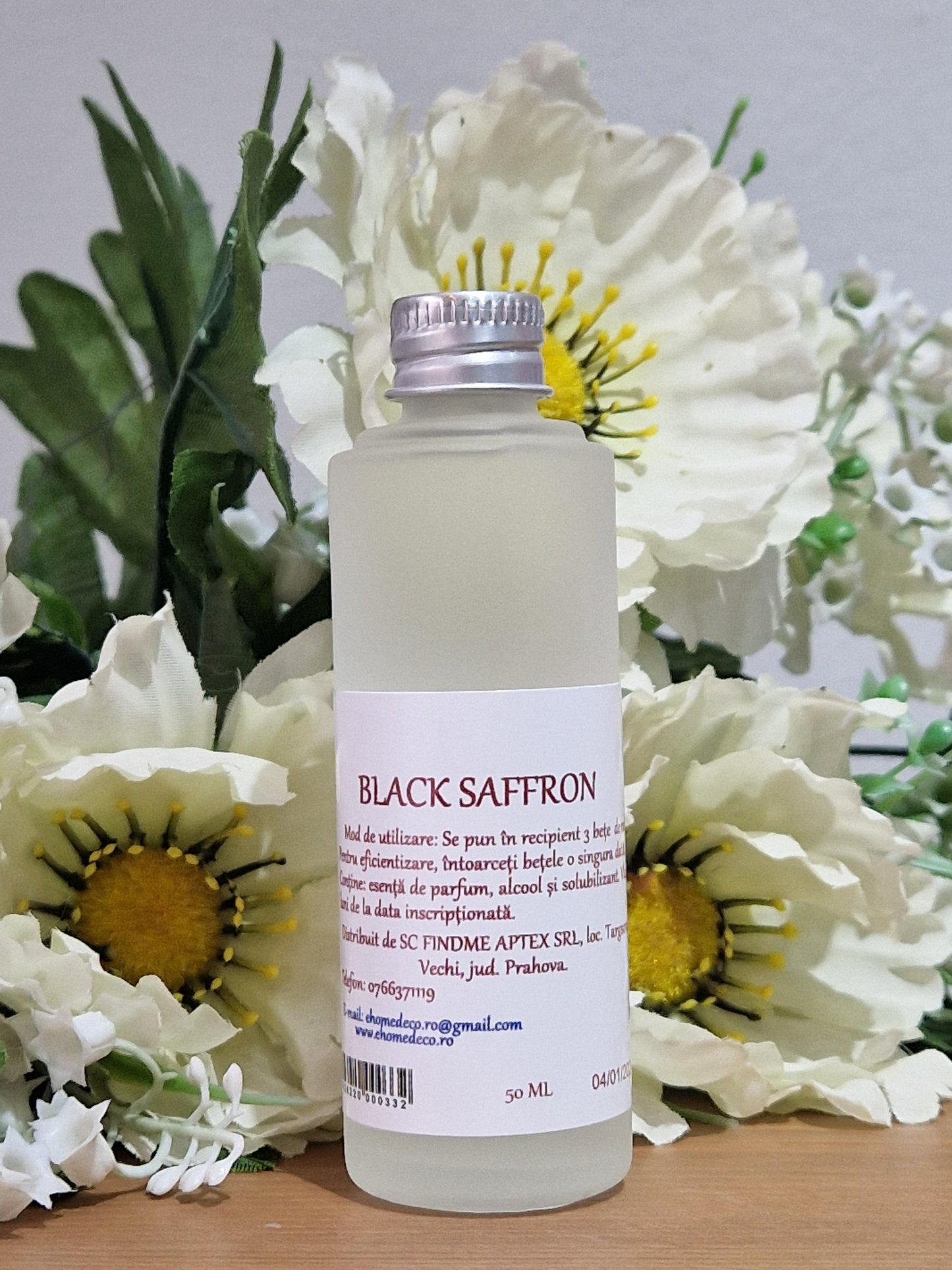 Odorizant ambient cu betisoare BLACK SAFFRON - 50 ml