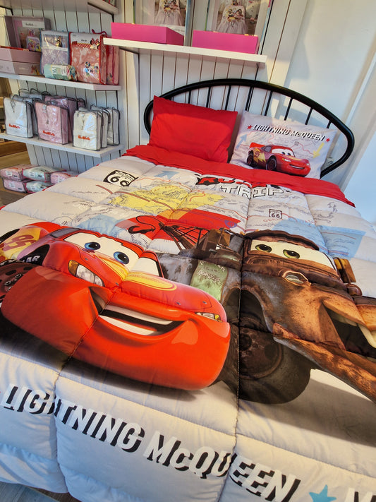 Set lenjerie pat copii DISNEY CARS - Gri