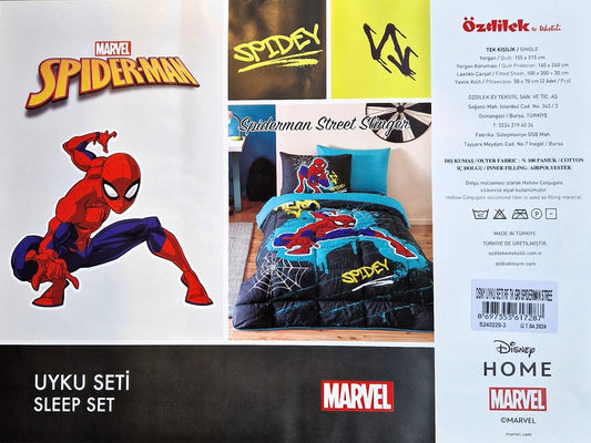 Set lenjerie pat copii DISNEY SPIDER-MAN - Albastru