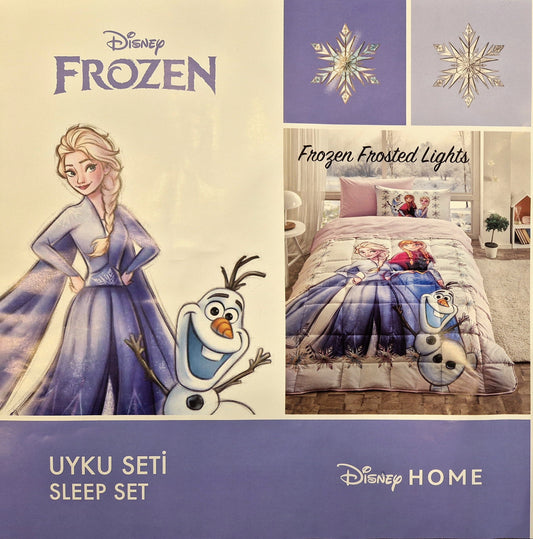 Set lenjerie pat copii DISNEY FROZEN - Albastru