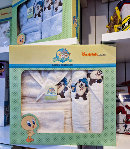 Set de baie baby Looney Tunes Taz - Crem