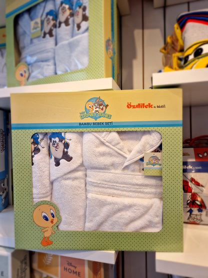 Set de baie baby Looney Tunes - Alb