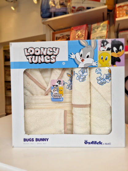 Set de baie baby Looney Tunes - Crem/Bej