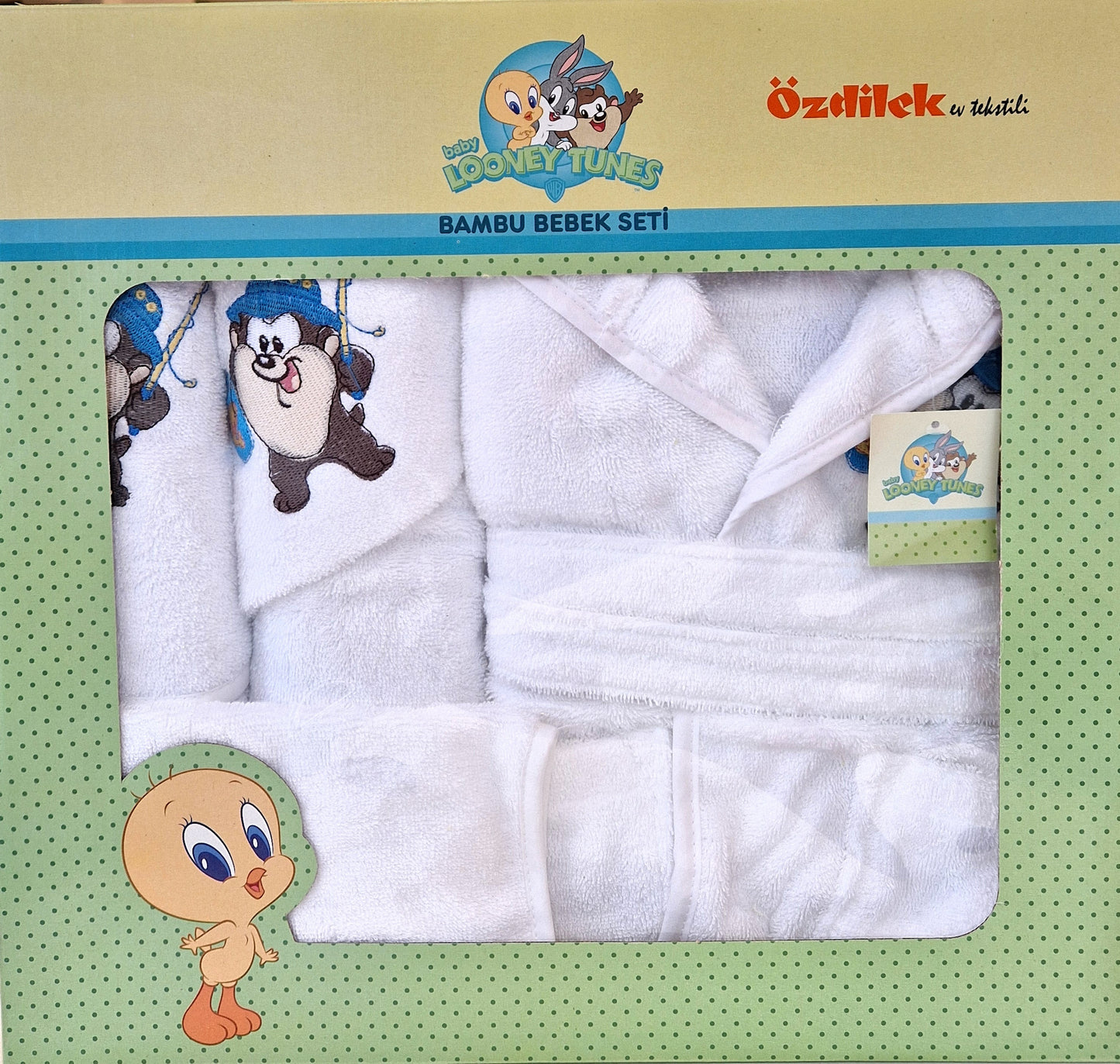 Set de baie baby Looney Tunes - Alb