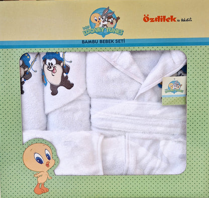 Set de baie baby Looney Tunes - Alb