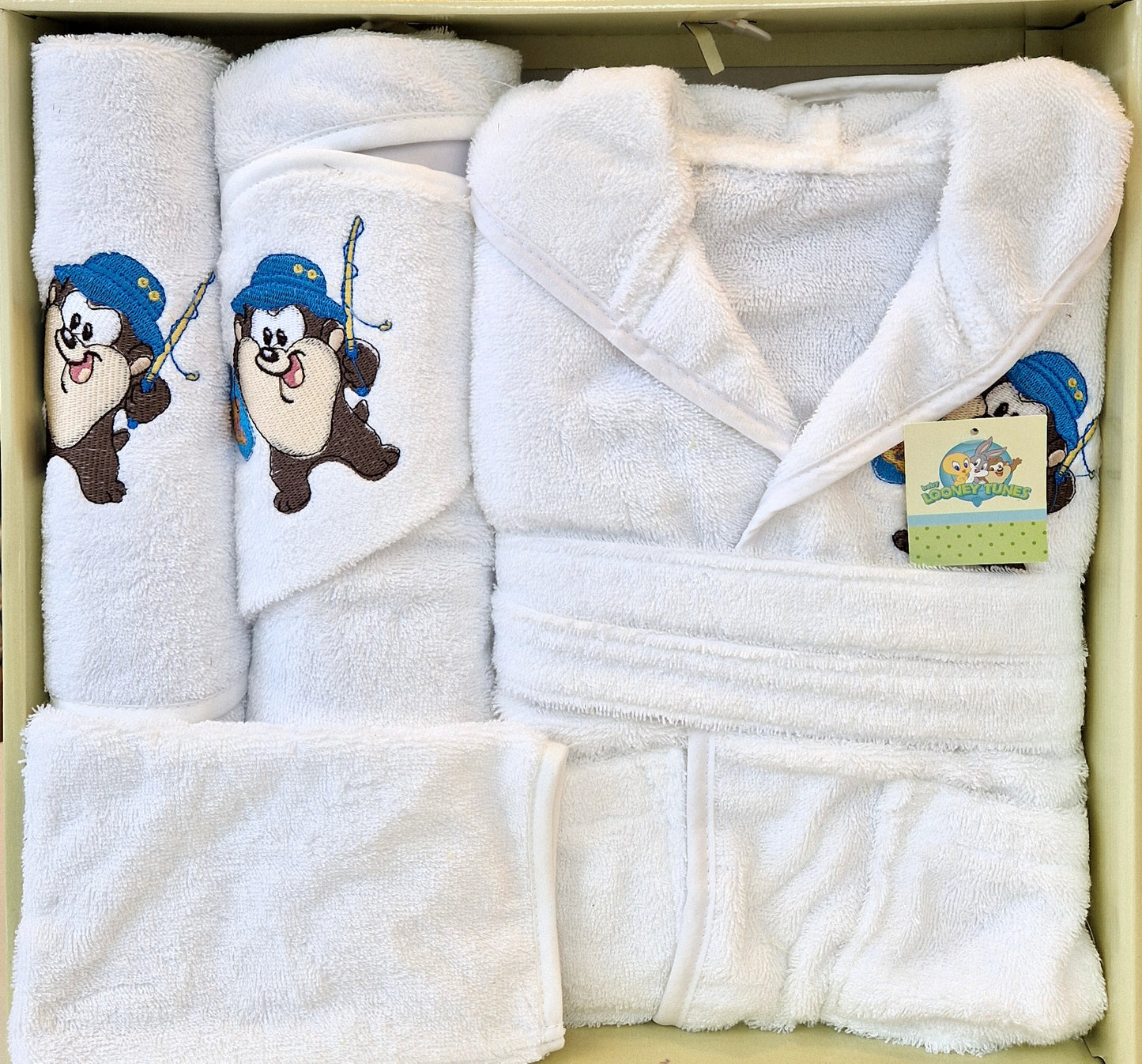 Set de baie baby Looney Tunes - Alb