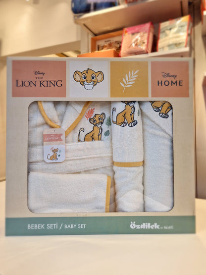 Set de baie baby Lion King - Crem/Galben