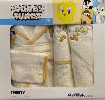 Set de baie baby Looney Tunes Tweety - Crem/Bej