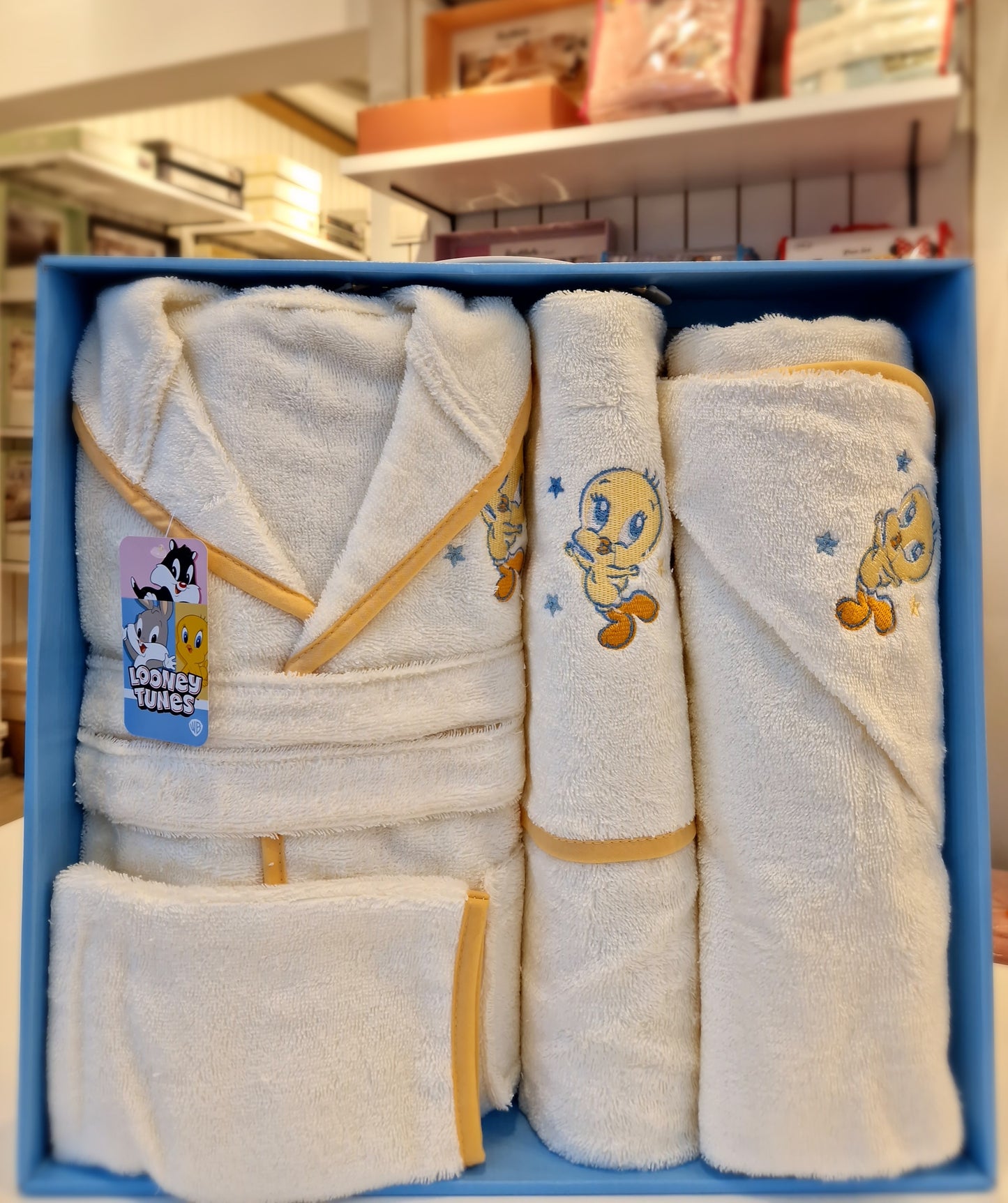 Set de baie baby Looney Tunes Tweety - Crem/Bej
