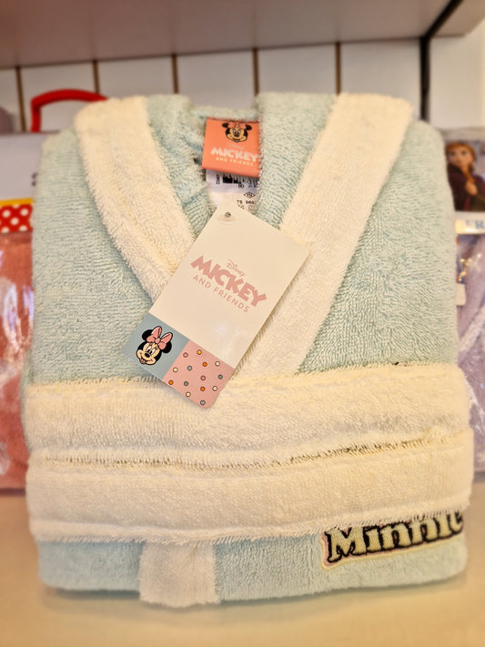 Halat de Baie pentru copii Disney Minnie 7/8 ani - Mint