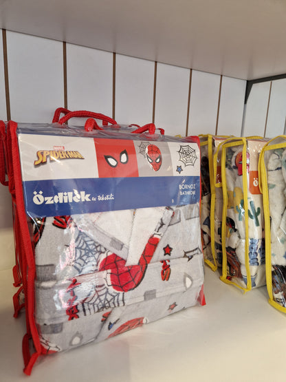 Halat de Baie pentru copii Marvel SPIDERMAN 11/12 ani - Gri