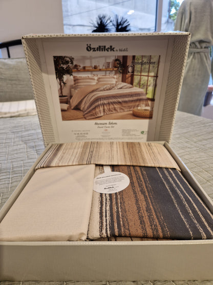 Set Lenjerie de pat Ozdilek – SANDFARBEN - Bej