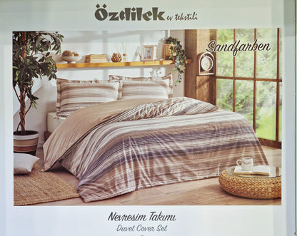 Set Lenjerie de pat Ozdilek – SANDFARBEN - Bej
