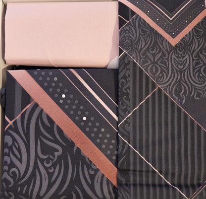 Set Lenjerie de pat Ozdilek – SNAZZY - Negru/Roz - 2 Persoane