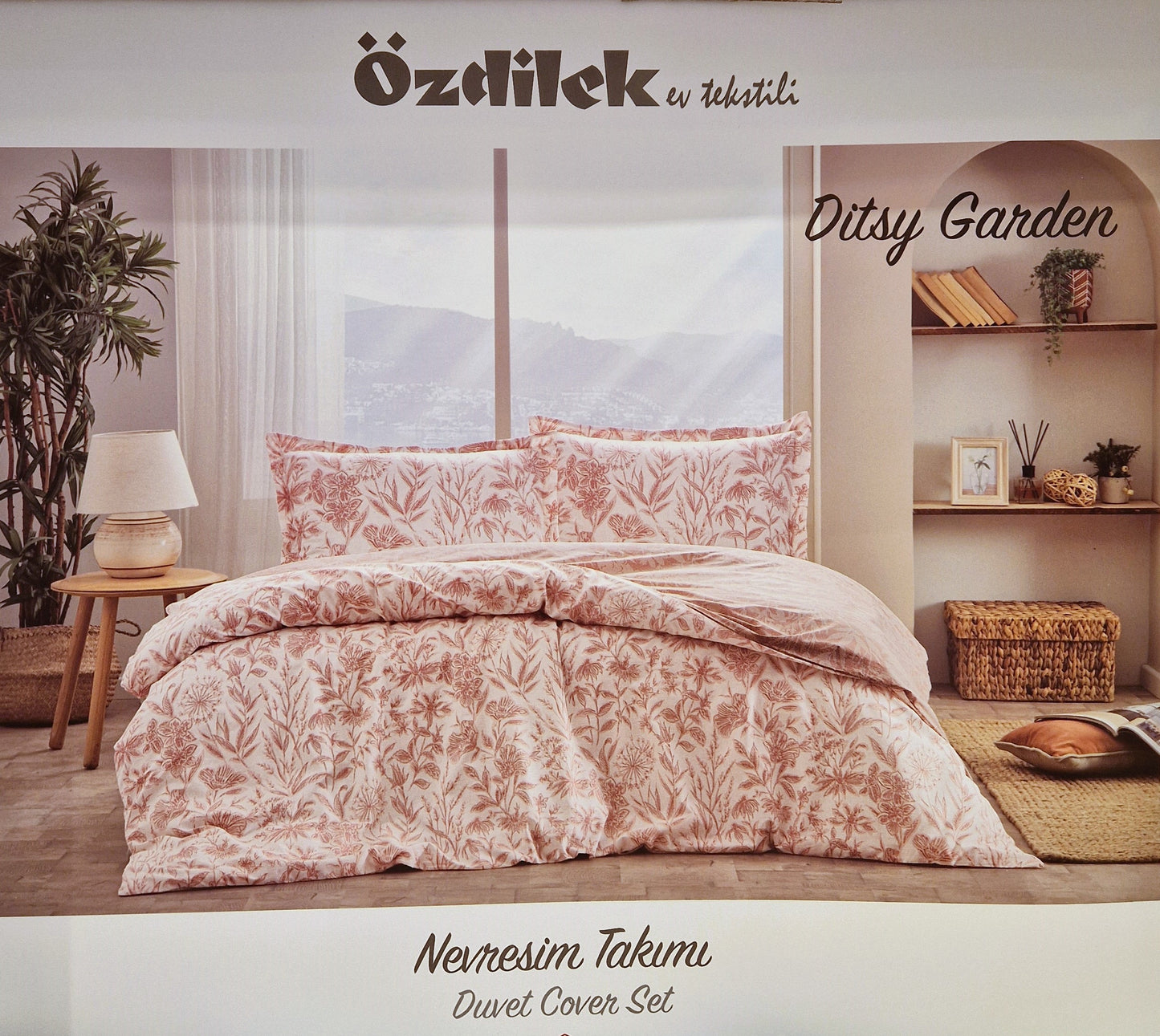 Lenjerie de pat Ozdilek – DITSY GARDEN - Bej/Pudra