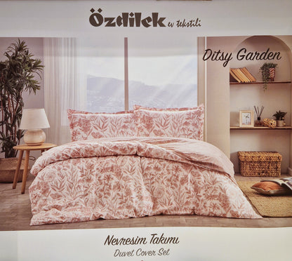 Lenjerie de pat Ozdilek – DITSY GARDEN - Bej/Pudra
