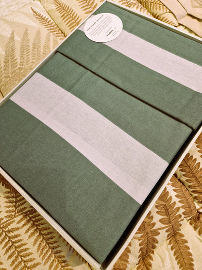 Set Lenjerie de pat Ozdilek – COLOUR STRIPE - Verde
