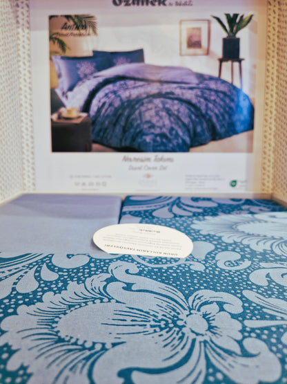Set Lenjerie de pat Ozdilek – ANTICO - Albastru