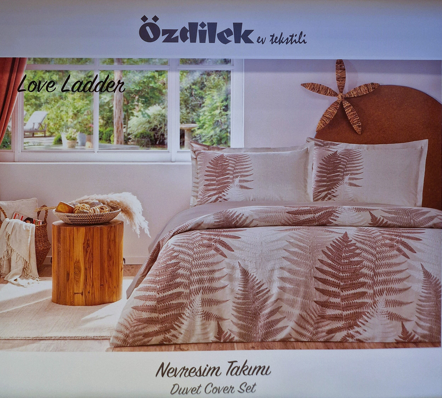 Set Lenjerie de pat Ozdilek – LOVE LADDER - Bej