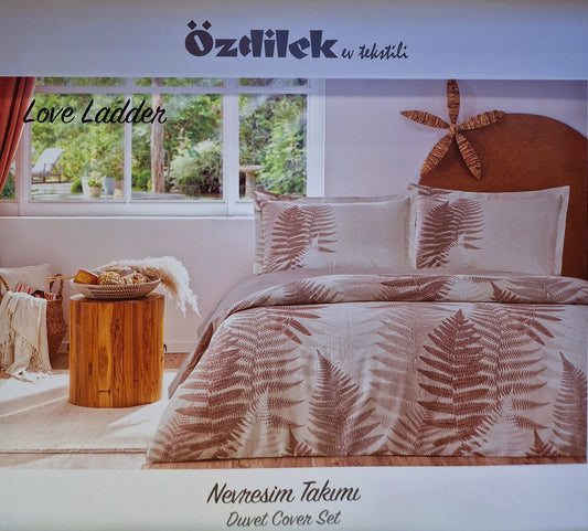 Set Lenjerie de pat Ozdilek – LOVE LADDER - Bej
