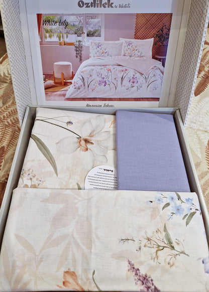 Set Lenjerie de pat Ozdilek – WHITE LILY