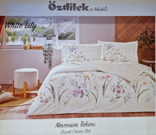 Set Lenjerie de pat Ozdilek – WHITE LILY