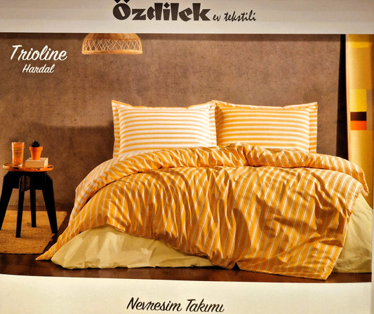 Set Lenjerie de pat Ozdilek – TRIOLINE - Galben