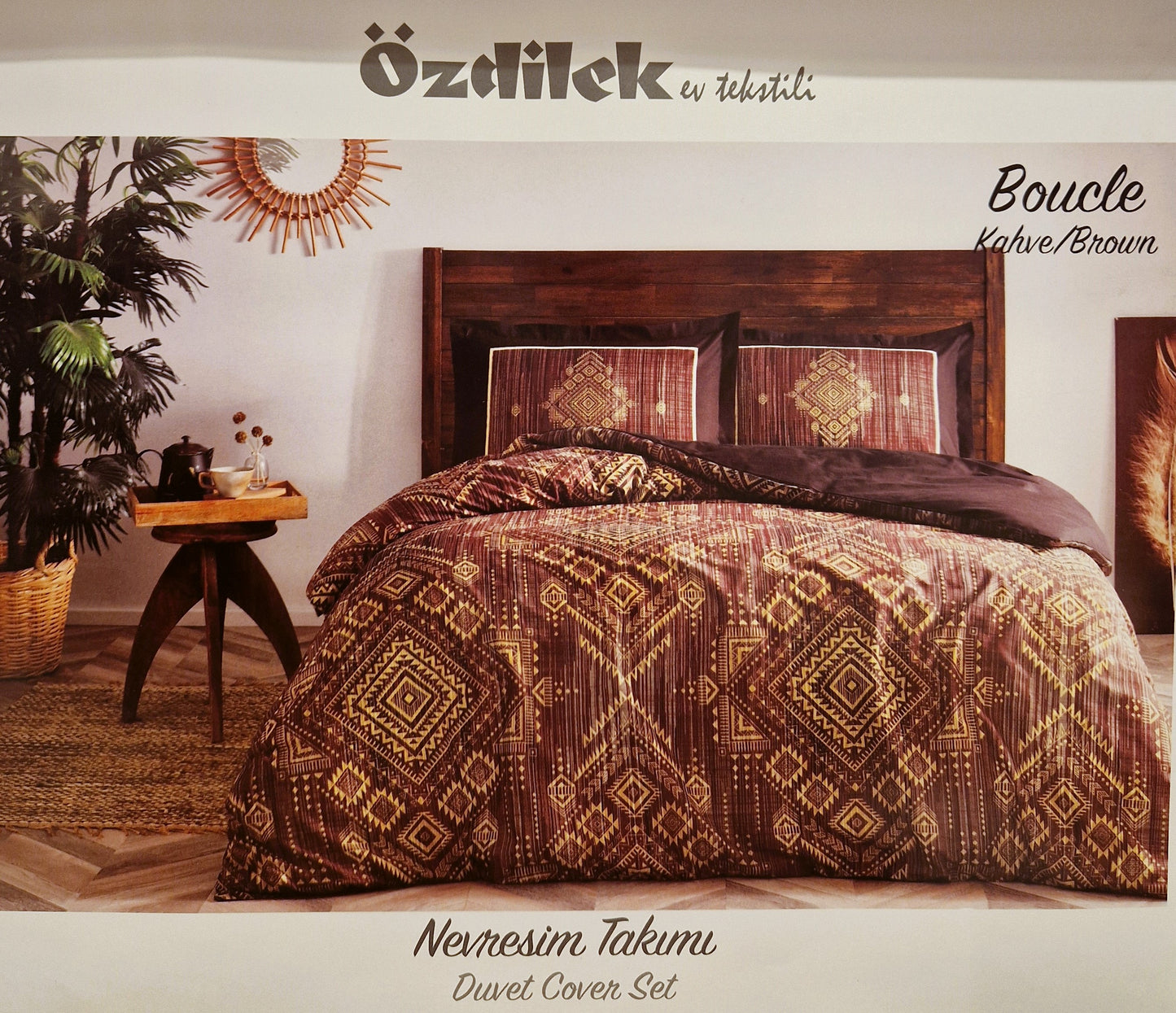 Set Lenjerie de pat Ozdilek – BOUCLE - Maro