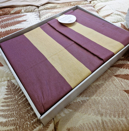 Set Lenjerie de pat Ozdilek – COLOUR STRIPE - Bej/Pruna