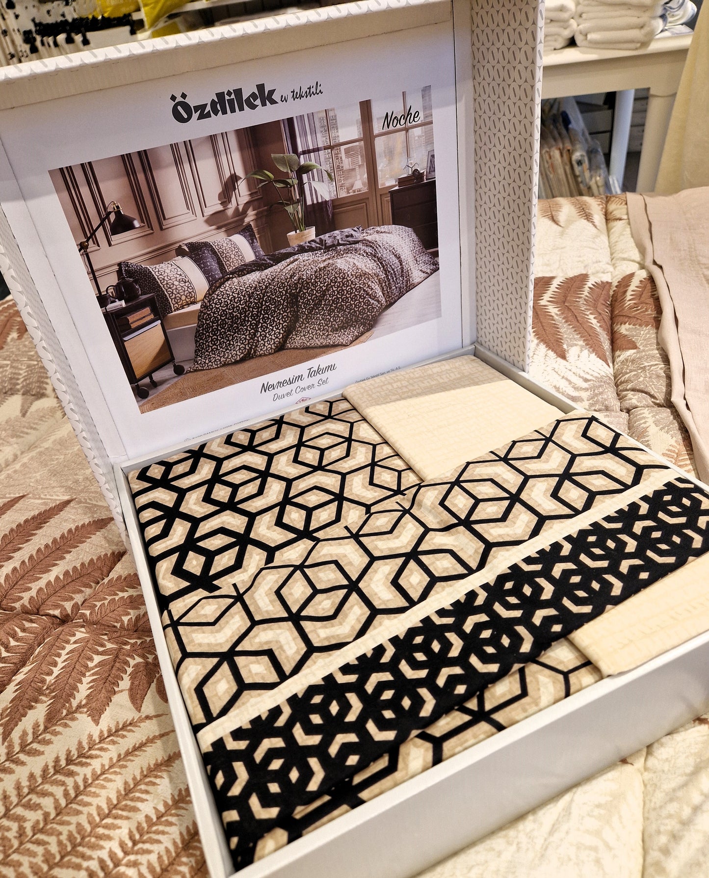Set Lenjerie de pat Ozdilek – NOCHE - Maron