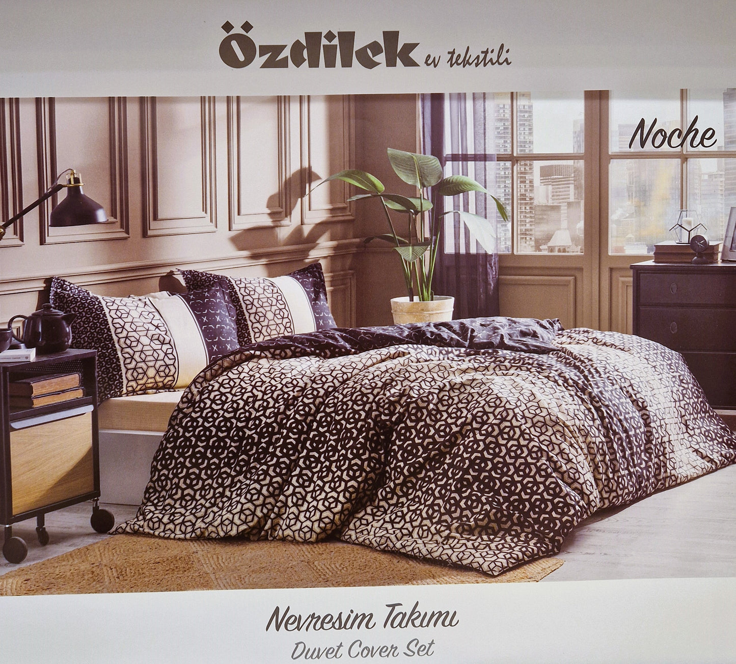 Set Lenjerie de pat Ozdilek – NOCHE - Maron