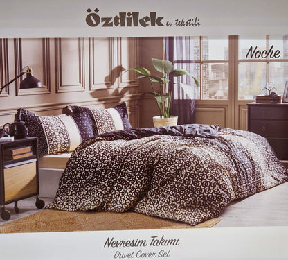 Set Lenjerie de pat Ozdilek – NOCHE - Maron