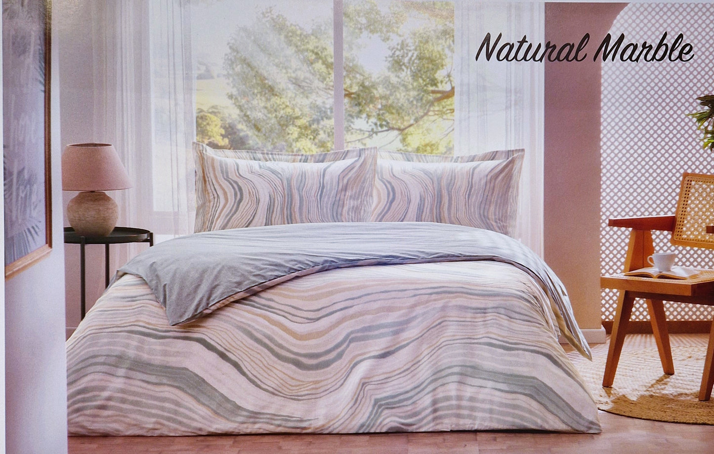 Set Lenjerie de pat Ozdilek – NATURAL MARBLE