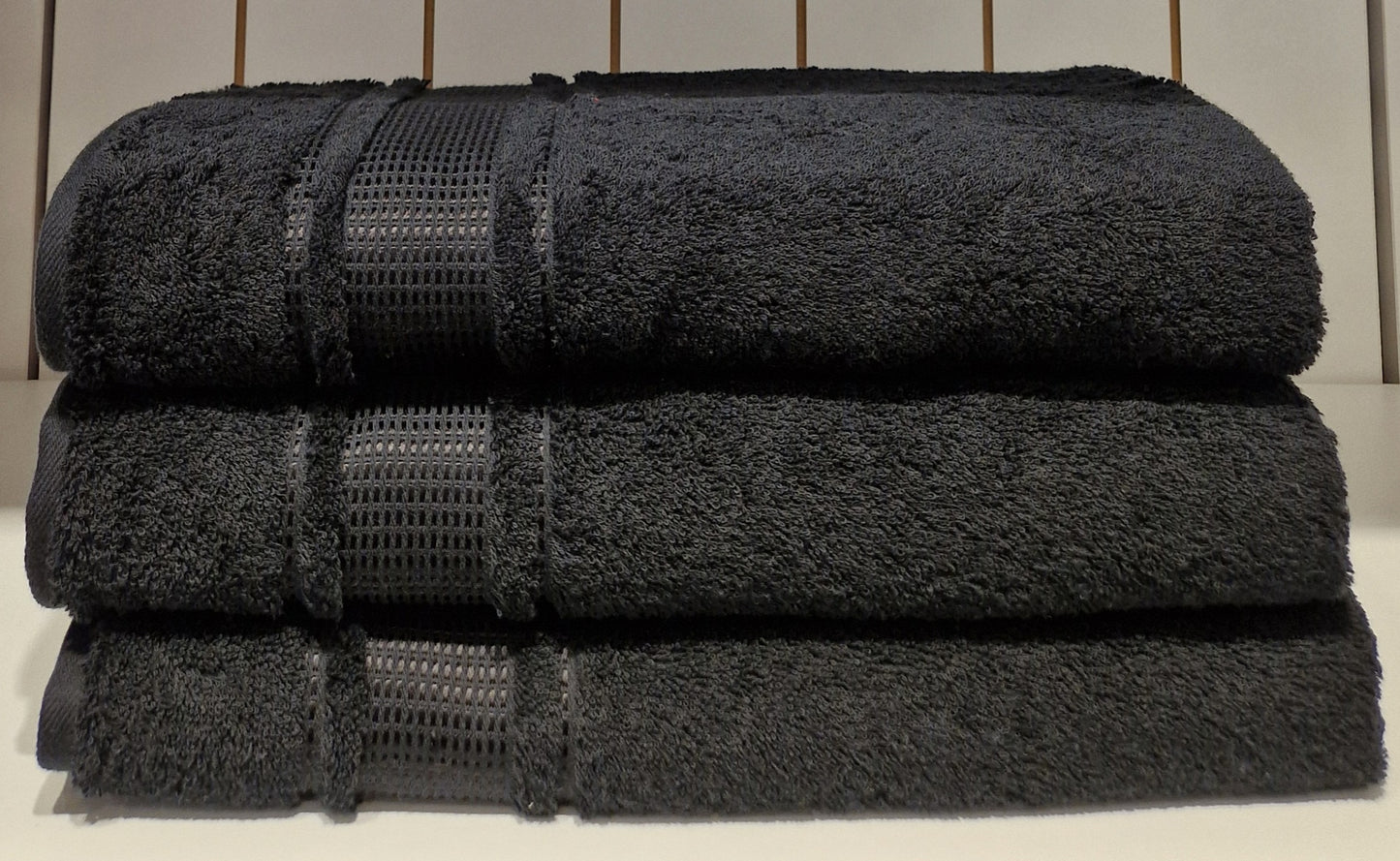Prosop de baie OZDILEK - COLOURIST - Negru - 90 cm x 150 cm