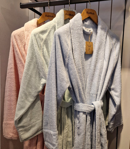 Halat de baie SADEM PINE - Bumbac Organic - Mint- S/M