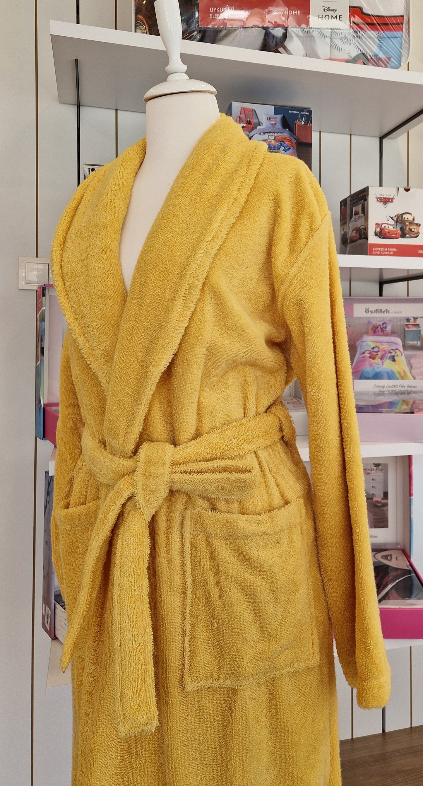 Halat de baie OZDILEK - COLOURIST - Galben Gold- L