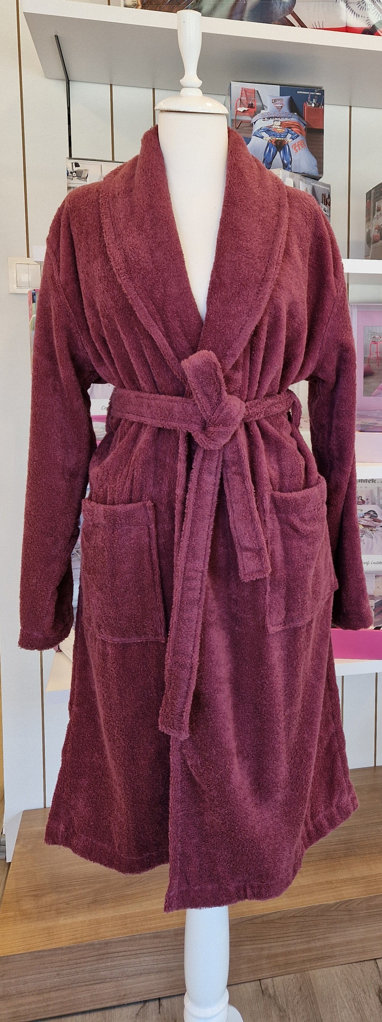 Halat de baie OZDILEK - COLOURIST - Grena - L