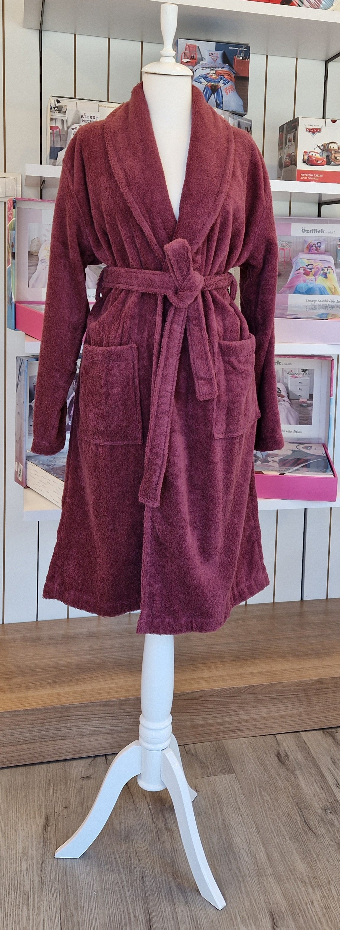 Halat de baie OZDILEK - COLOURIST - Grena - L