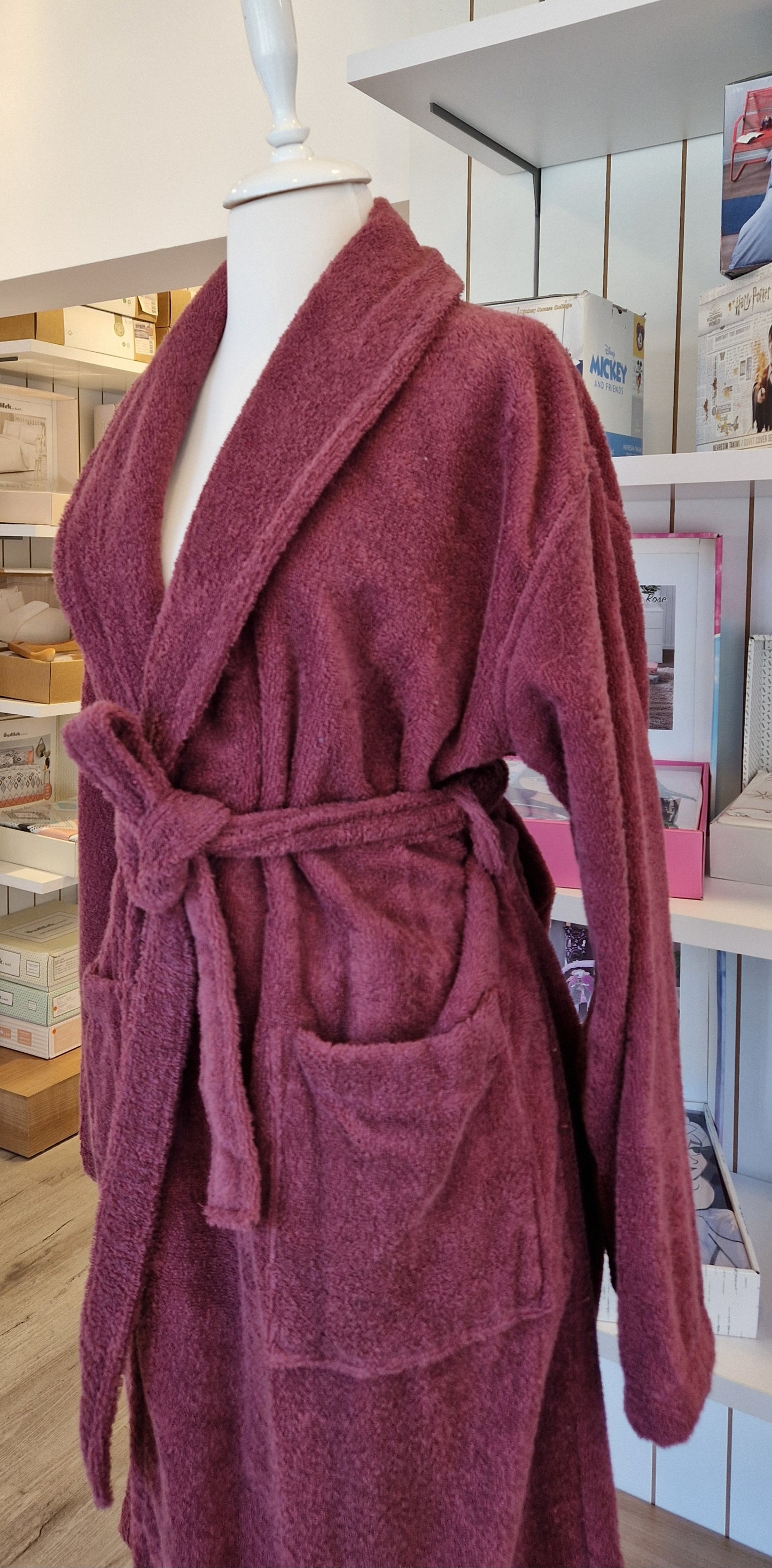 Halat de baie OZDILEK - COLOURIST - Grena - L