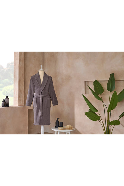 Halat de baie OZDILEK - COLOURIST - Gri Antracit - L