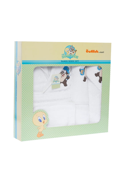 Set de baie baby Looney Tunes - Alb