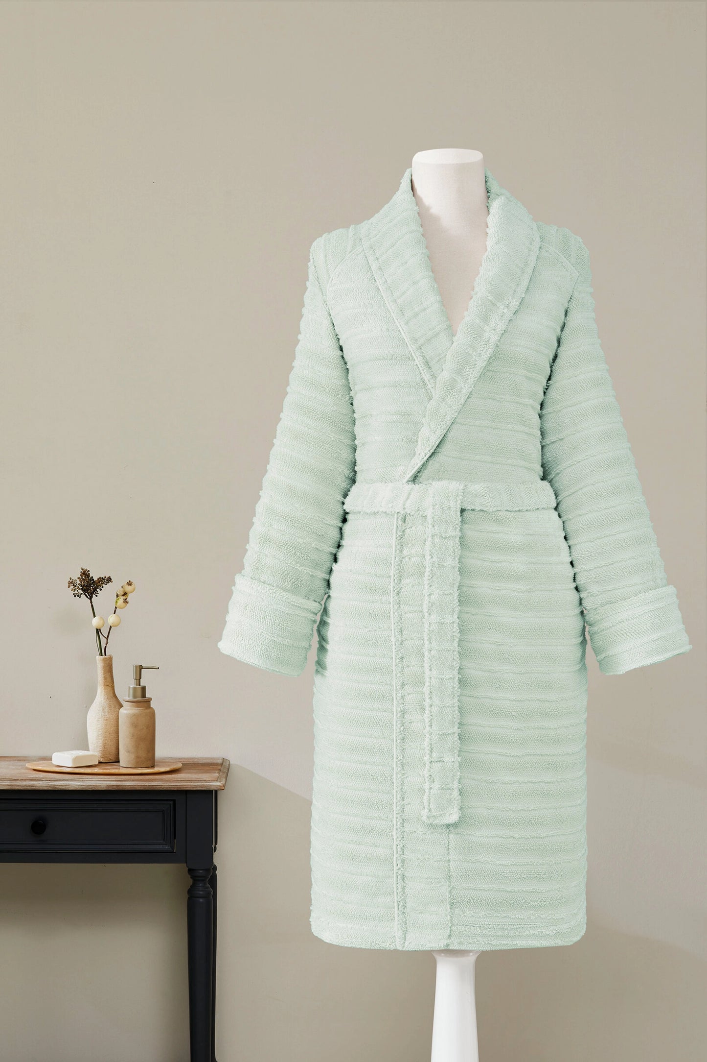 Halat de baie SADEM LINDEN - Bumbac Organic - Mint - L