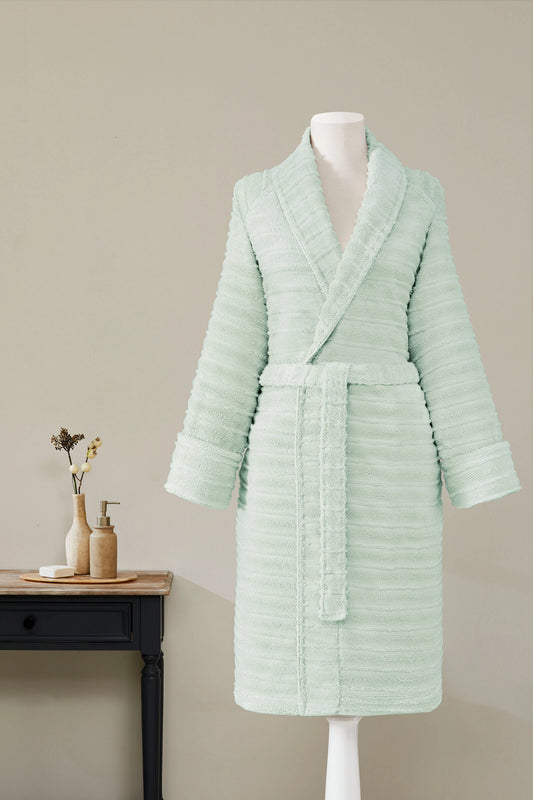 Halat de baie SADEM LINDEN - Bumbac Organic - Mint - L