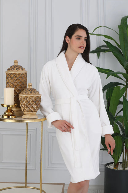 Halat de baie SADEM ACACIA - Bumbac Organic - Crem - S/M